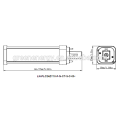 100-240v a mené g24 et ce a mené la lumière g24d g24 à e27 10w a mené l&#39;ampoule g24